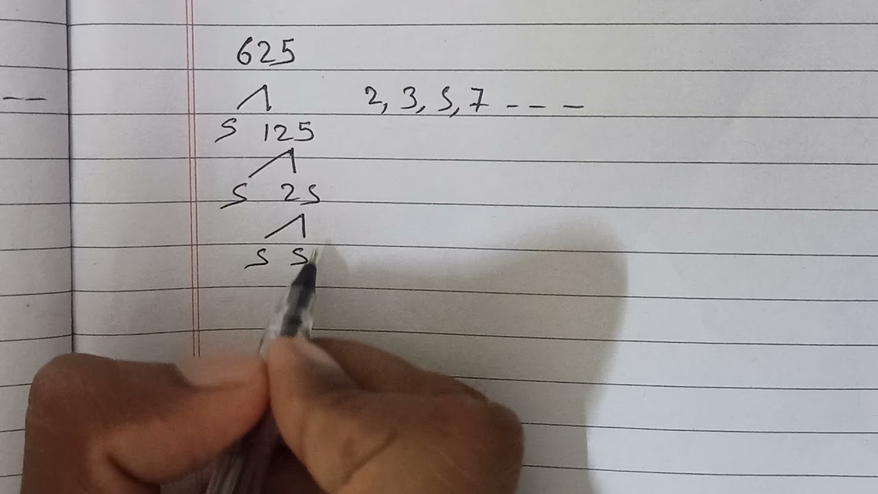 Factor Tree Of 625 Prime Factor Tree YouTube