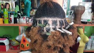 how to do dreadlocks. from start to finish\/comment faire Les dreadlocks. #237#locks#aackinkybeauty