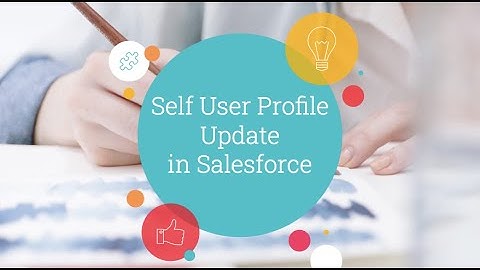 Self User Profile Update via code in Salesforce