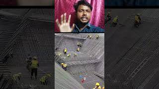 Big Dam Construction Me Sariya Itna Sara Lagta Hai.... 🤯 #construction