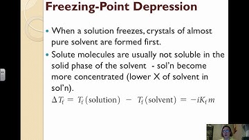 4.14 Colligative Properties of Solutions