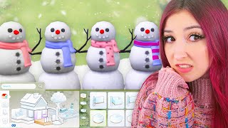 can i build a house in the shape of a snowman in sims 4?