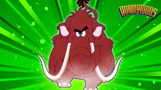 5 Woolly Mammoths and Cinco Mamuts Lanudos  Woolly Mammoth Songs in English y Español by Howdytoons