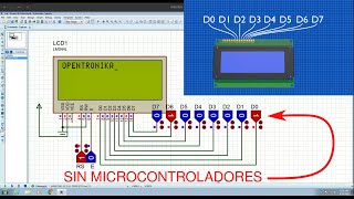 Cómo funciona un módulo LCD por completo (Sin microcontroladores)