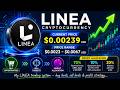Linea 0,00235usd , price range 0,0023-0,0067usd, Linea crypto trading system