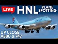 Live Planespotting at Honolulu HNL: Heavies & Supers Including Korean Air 747-8i & Airbus A380 ✈️