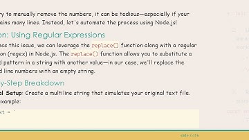 How to Remove Multiple Numbers and Dots from a Text File in Node.js
