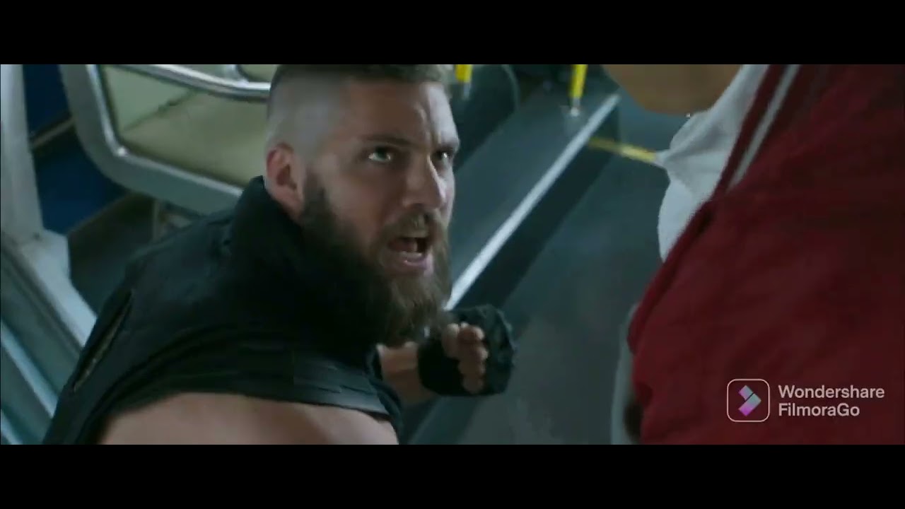 Shangchi and razorfist bus fight scene