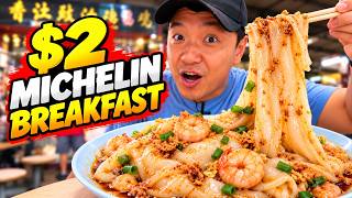 $2 Michelin BREAKFAST NOODLES! Top 10 BEST 'Michelin' CHEAP EATS in Singapore!