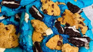 Easy Cookie Monster Cookies Cake Mix Cookies Cooking W Ashley