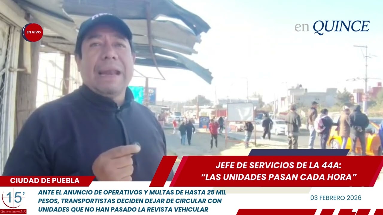 Paro de transporte en Puebla por multas de hasta 25 mil pesos