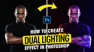 How to Create Dual Lighting Effect in Photoshop | Photoshop Tutorial 2025 | Am Graphix