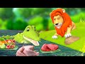 புத்திசாலி முதலை மற்றும் சிங்கம் - Lion and Clever Crocodile Story 3D Tamil Moral Stories | JOJO TV