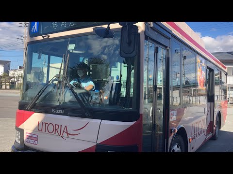 天童市営バス車窓 寒河江駅前→天童駅・天童温泉/ 天童・寒河江線 寒河江駅前1500発(天童南駅行)