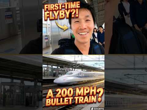 When a 200 MPH Bullet Train passes you for the first time...