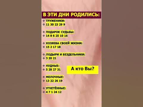 ️👉 Вы ахнете от увиденного! В эти дни родились по дате рождения - YouTube