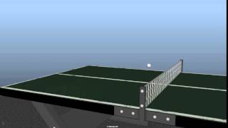 Table Tennis Ball Bounce (Autodesk Maya) - Linh Wales