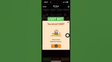 🤑Earn Free USDT on Telegram using this Bot BTCRush #bitcoin #usdt #crypto #telegrambot