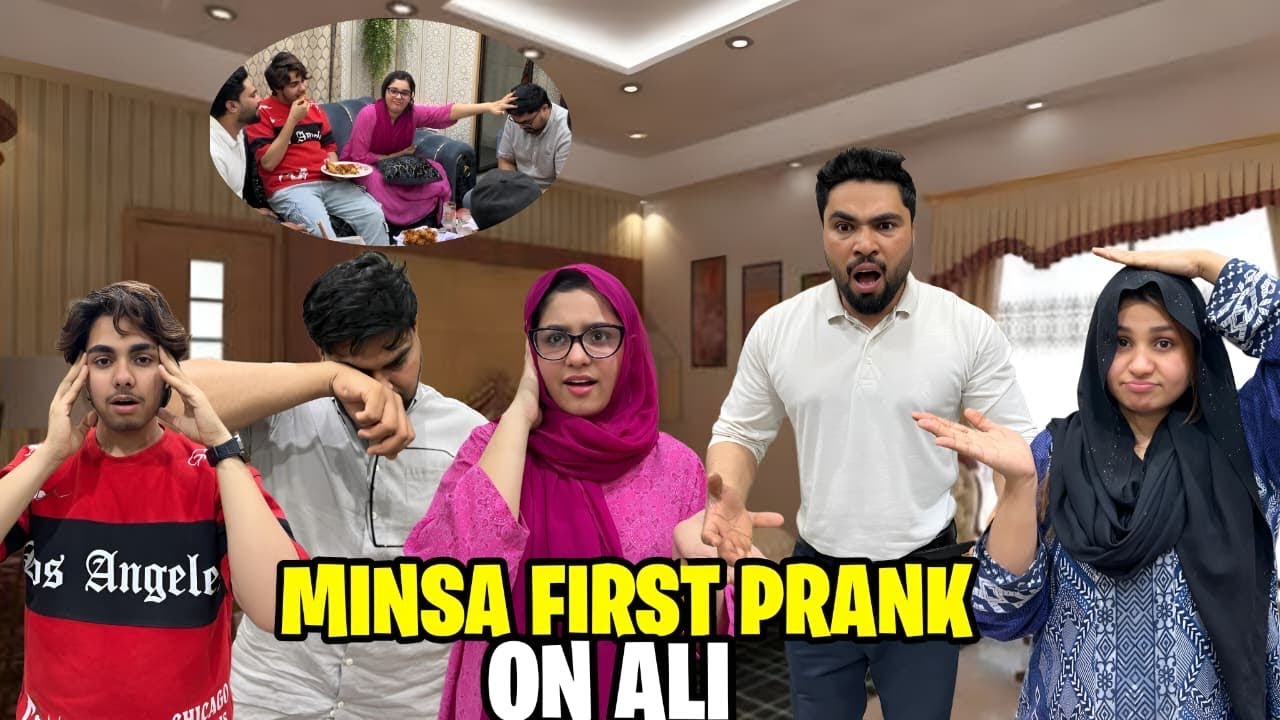 Minsa ka First prank on Ali// Ali Rone lag pra chat se chlang lgane // too much fun ho geya