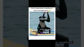 Moment when Jungkook unlocked his Core Strength#bts #taekook #jungkook #taehyung #btsv #jk #shorts