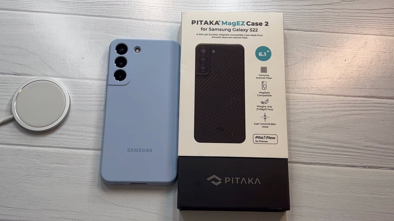 PITAKA Magnetic Case for S22 Magsafe compatible Unboxing and