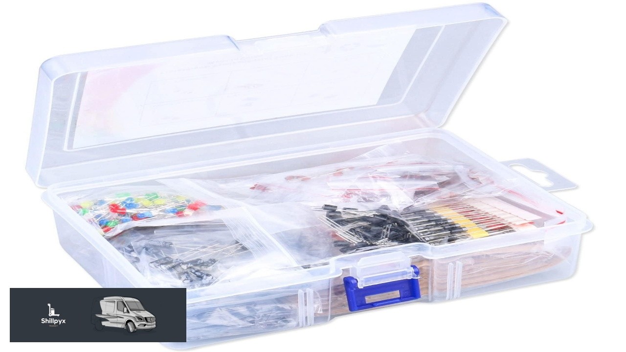 1400Pcs Basic Electronics Component Assortment Kit Electrolytic ...