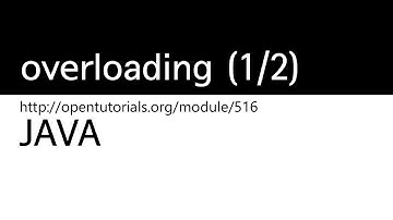Java - overloading (1/2)