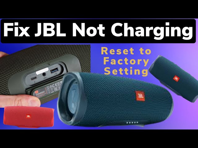 How to Fix NOT CHARGING JBL SPEAKER AND RESET TO FACTORY SETTINGS I Yes it  works - YouTube