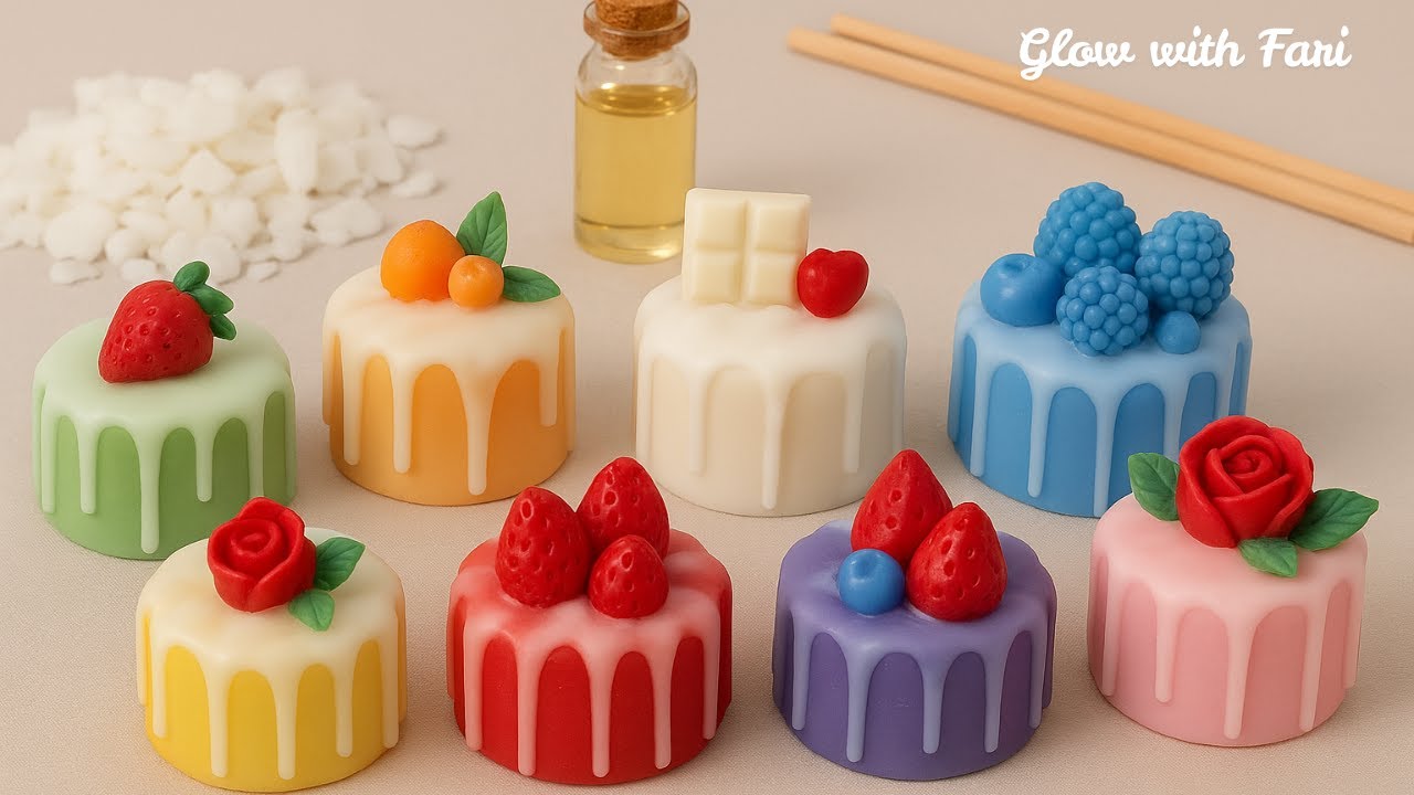Mini Cake Candle Making | DIY Candle Tutorial for Beginners🎂🕯️