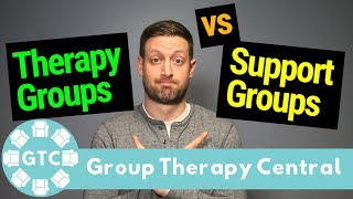 Difference bewtween Therapy Groups and Support Groups, Group Therapy Central, Nate Page, PhD, LP