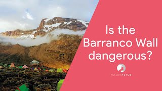 Is The Barranco Wall Dangerous? Mount Kilimanjaro 4K Follow Alice