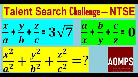 If x/a+y/b+z/c=3√7 and a/x+b/y+c/z=0, then find the value of x^2/a^2 +y^2/b^2 +z^2/c^2.