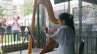 Nightingale harp solo for Mother's Day Art and Garden Festival