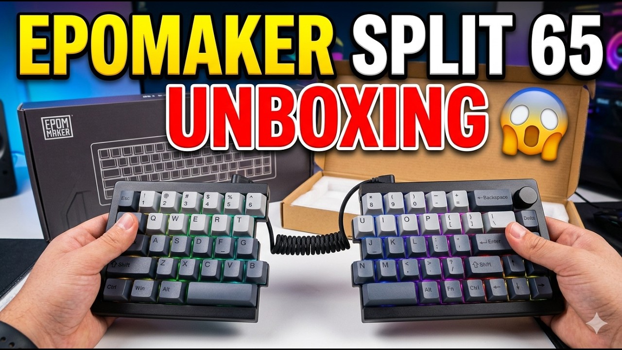 Best Split Keyboard ? Epomaker Split 65 Unboxing