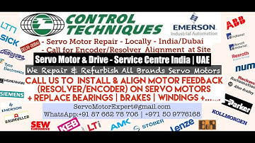 Control Techniques Dubai Heidenhain Sick Stegmann Encoder Memory Align Resolver Adjust Repair UAE