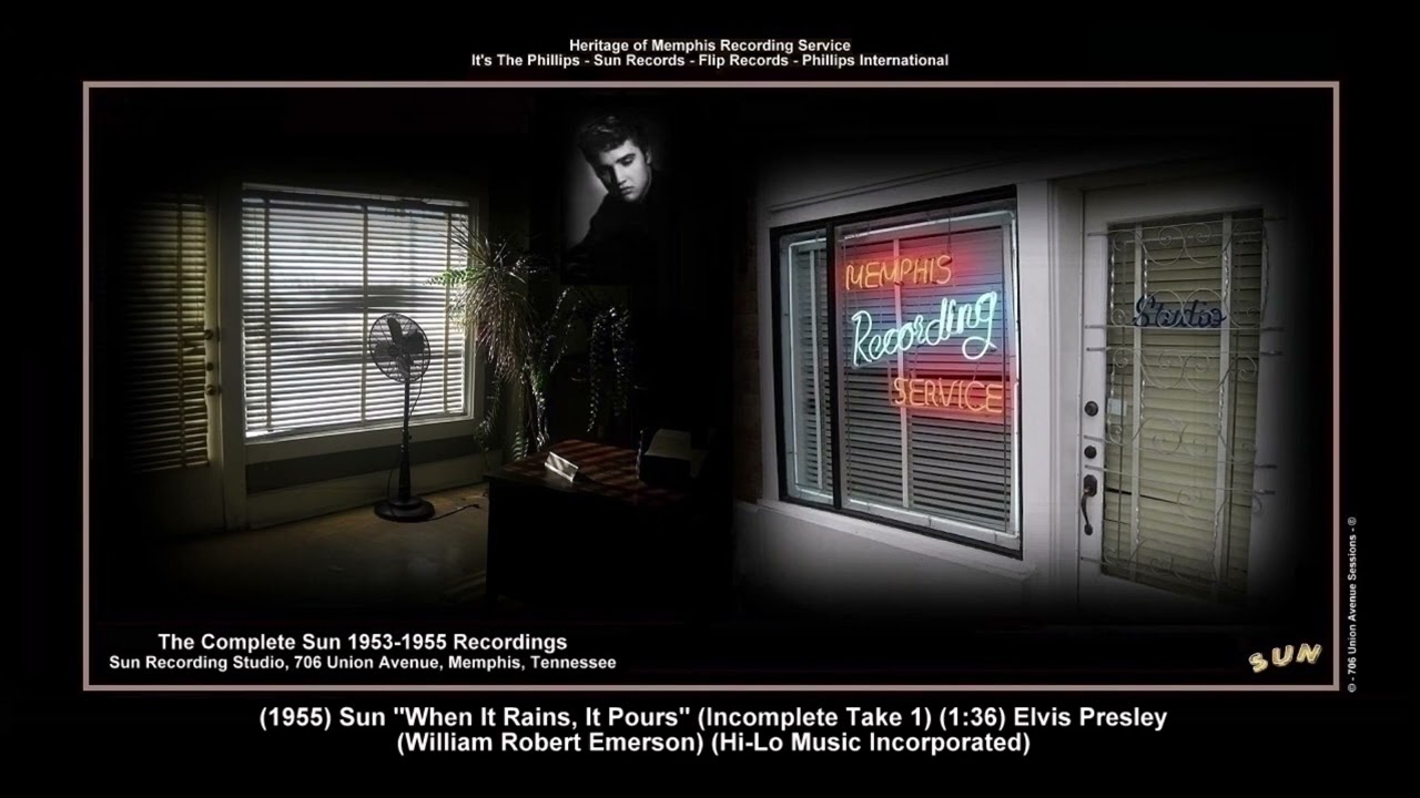 *(1955) Sun ''When It Rains, It Pours'' (Incomplete Take 1) Elvis Presley 