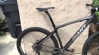 Atomik Carbon Wheels on Giant XTC new build