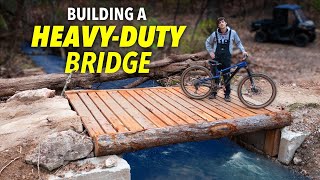 Turning a Dead Tree into a Heavy Duty Bridge! by Backyard Trail Builds 87,600 views 1 year ago 11 minutes, 29 seconds