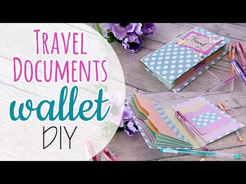 Portadocumenti da viaggio fai da te - Travel Documents wallet DIY