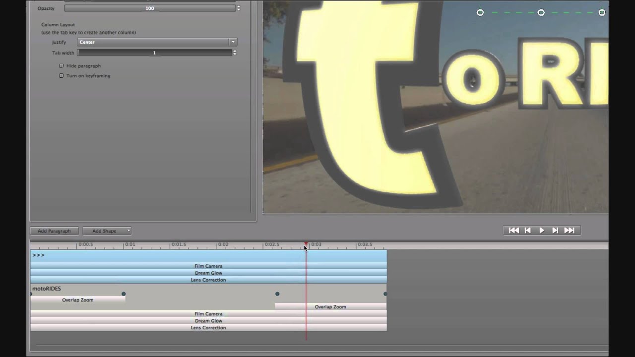 MAIN TITLES AND CUSTOM TRANSITIONS TUTORIAL
