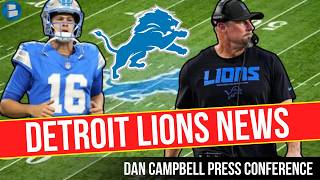 Lions News: Dan Campbell Press Conference Takeaways + Lions vs. Saints Predictions