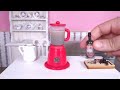 Mini Oreo chocolate milkshake made with working mini blender! ASMR