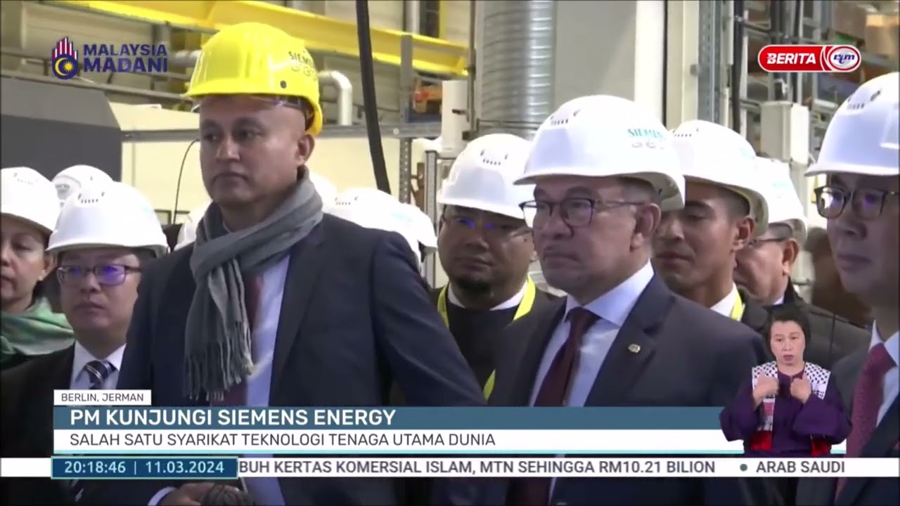 11 MAC 2024 B.PERDANA - PM KUNJUNGI SIEMENS ENERGY; SALAH SATU SYARIKAT TEKNOLOGI TENAGA UTAMA DUNIA