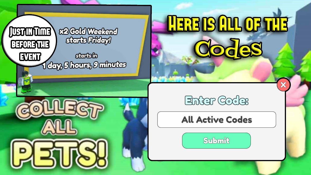 Collect all pets codes