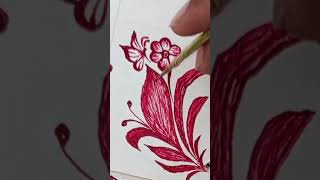 butterfly, flower, leaves mehndi design 🌿🌸🦋#new#delicate#simple#easy#henna#mehndi#art