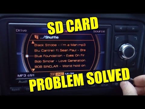 자동차 라디오가 SD 카드를 로드하지 않음 [해결됨] mp3 Audi TT Mk2 VW