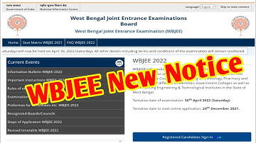 WBJEE 2022 Big update. WB Joint entrance Exam  Date Extended.