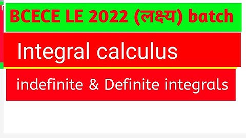 LIVE Class Integral Calculus Complete Videos With PYQ Sol. Definite integrals