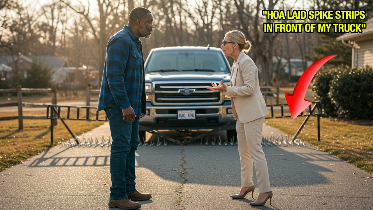 HOA Laid Spike Strips in Front of My Truck, But They Didn’t Know I Can Take Them to Court