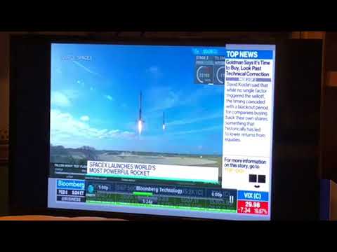 SpaceX Launches Falcon Heavy World’s Most Powerful Rocket